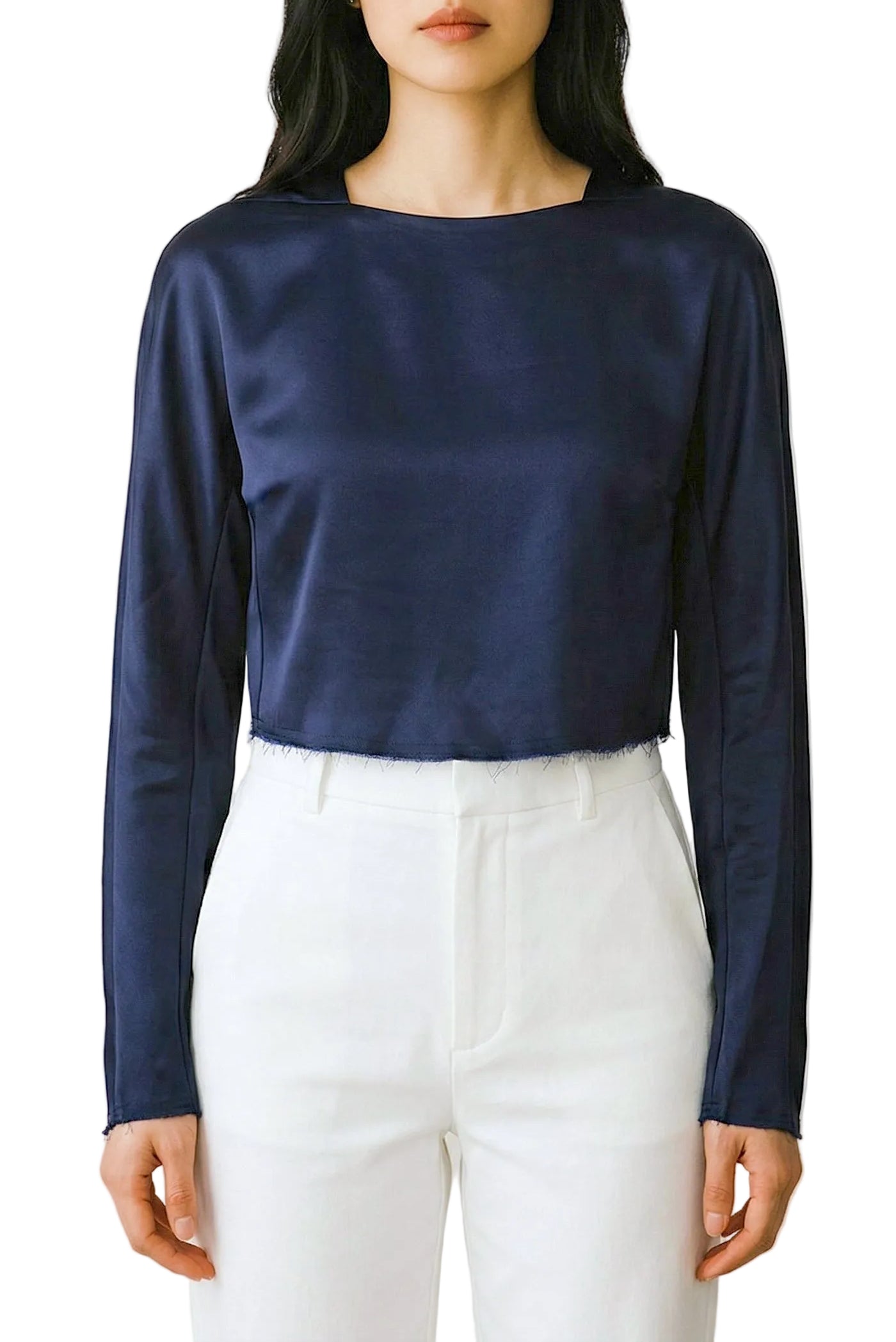 Penn Cropped Satin Top