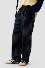 Pinstripe Carpenter Pant - Navy/Butter
