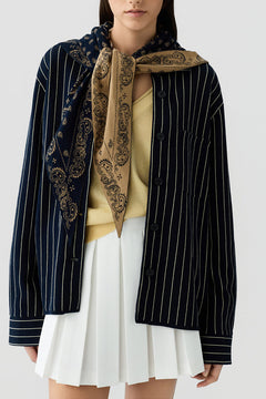 Pinstripe Work Shirt - Navy/Butter - main