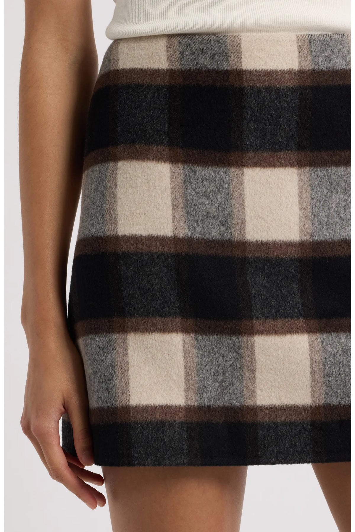 Plaid Check Mini Skirt