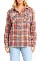 Plaid Woven Cashmere Shirt