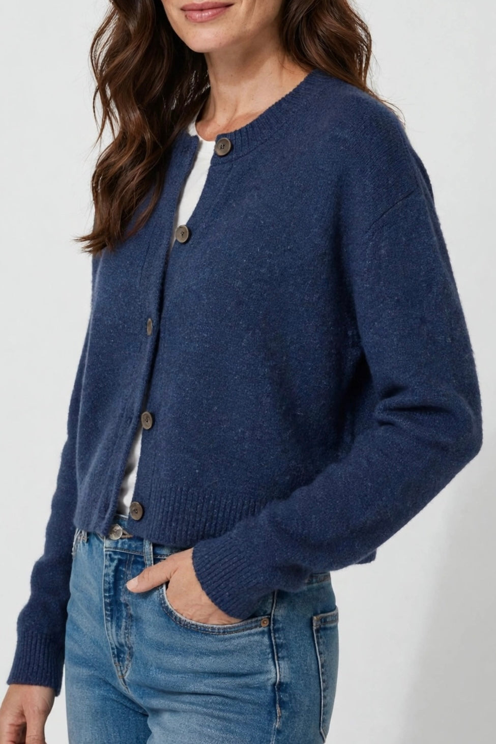 Ply Cropped Cardigan