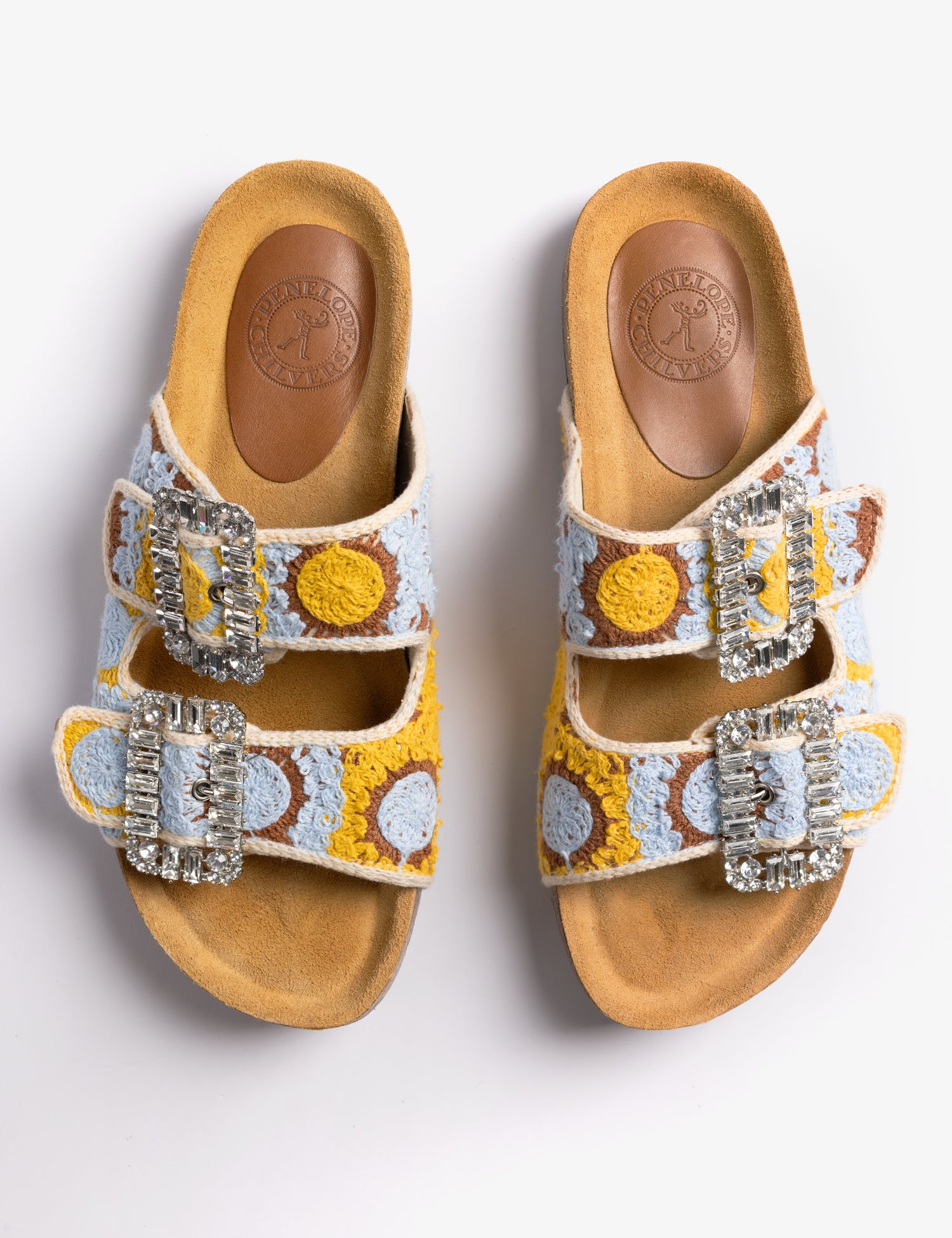 Pool Diamante Crochet Slide