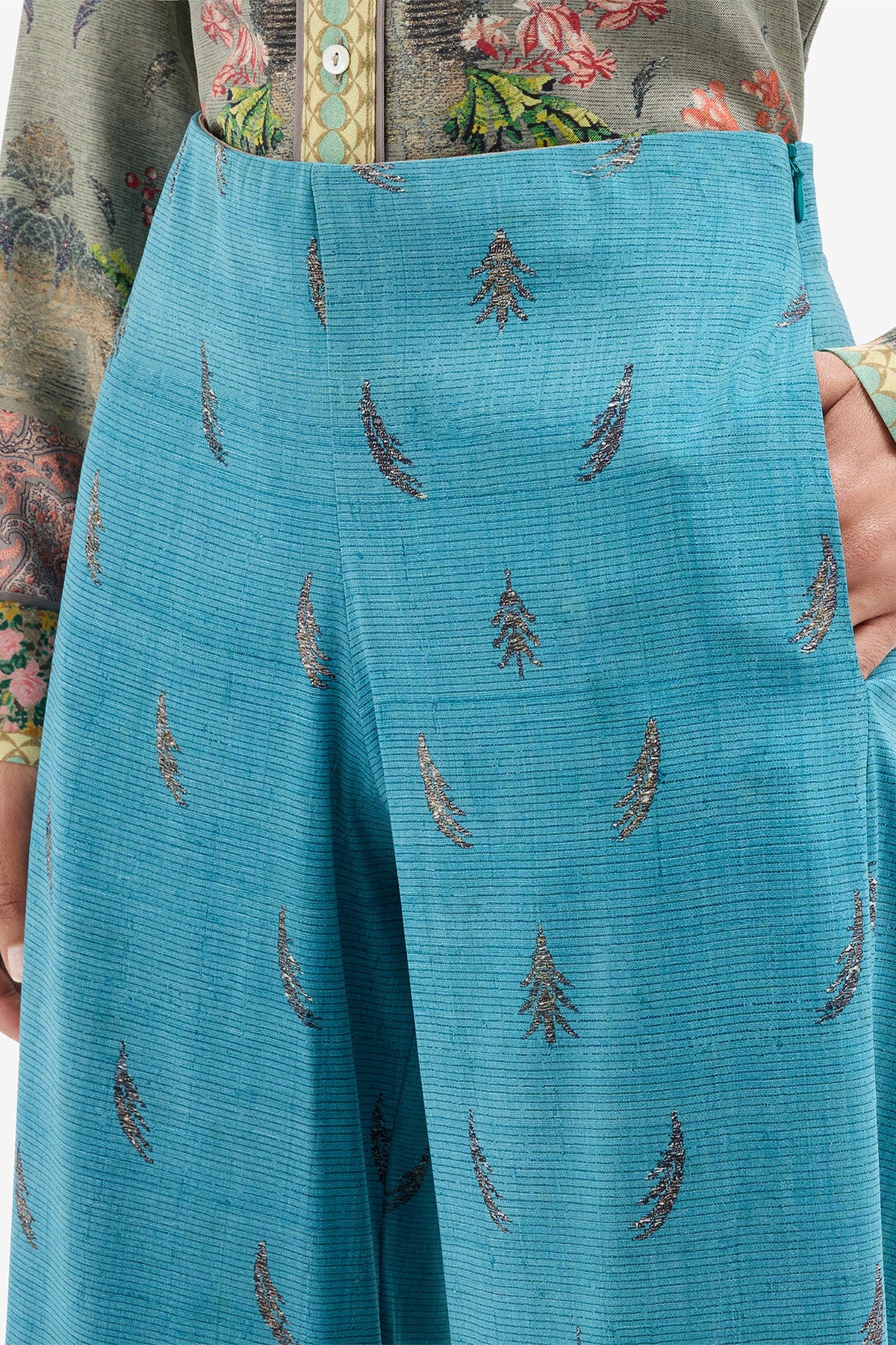 Printed Pull On Trouser