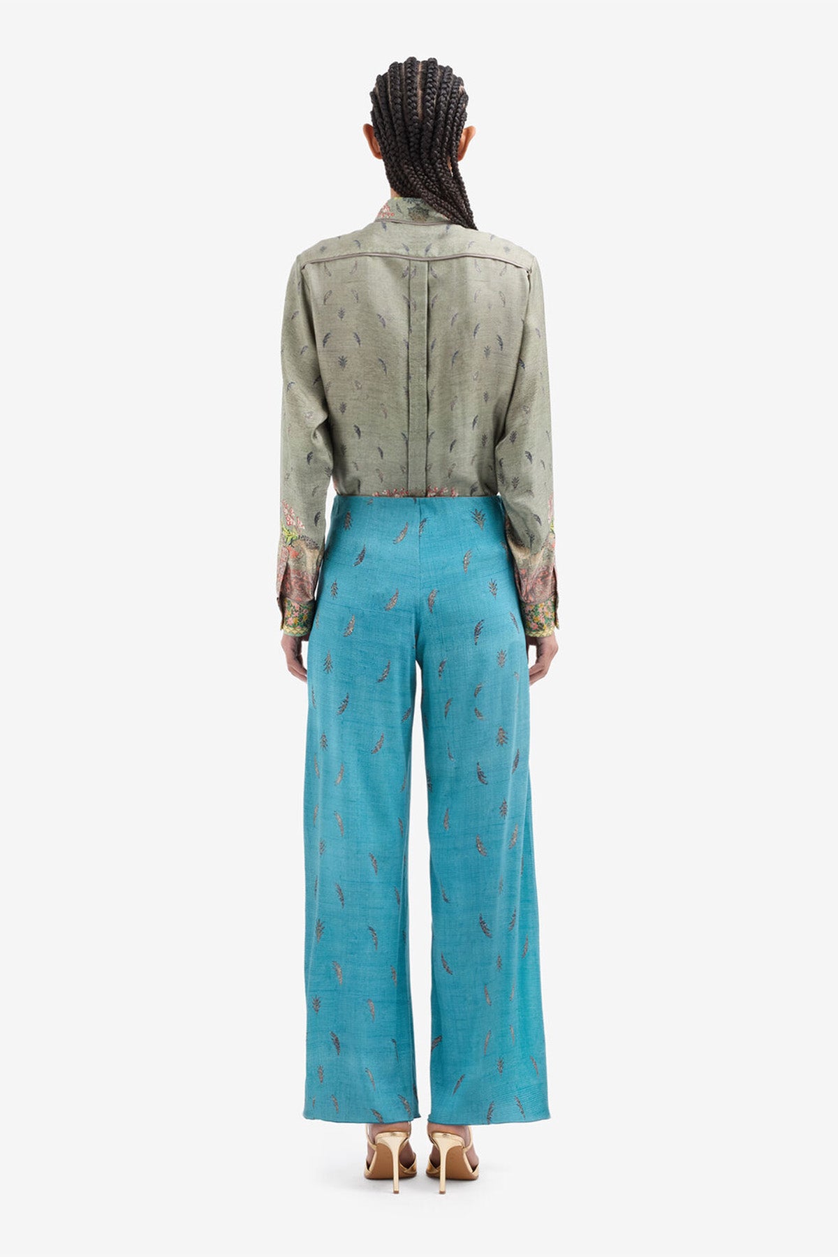 Printed Pull On Trouser