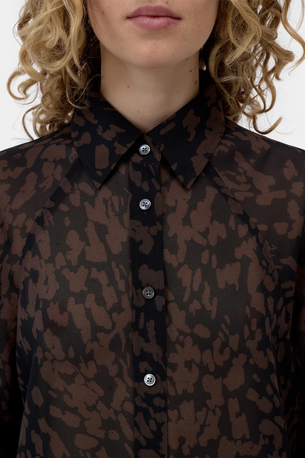 Printed Raglan Blouse