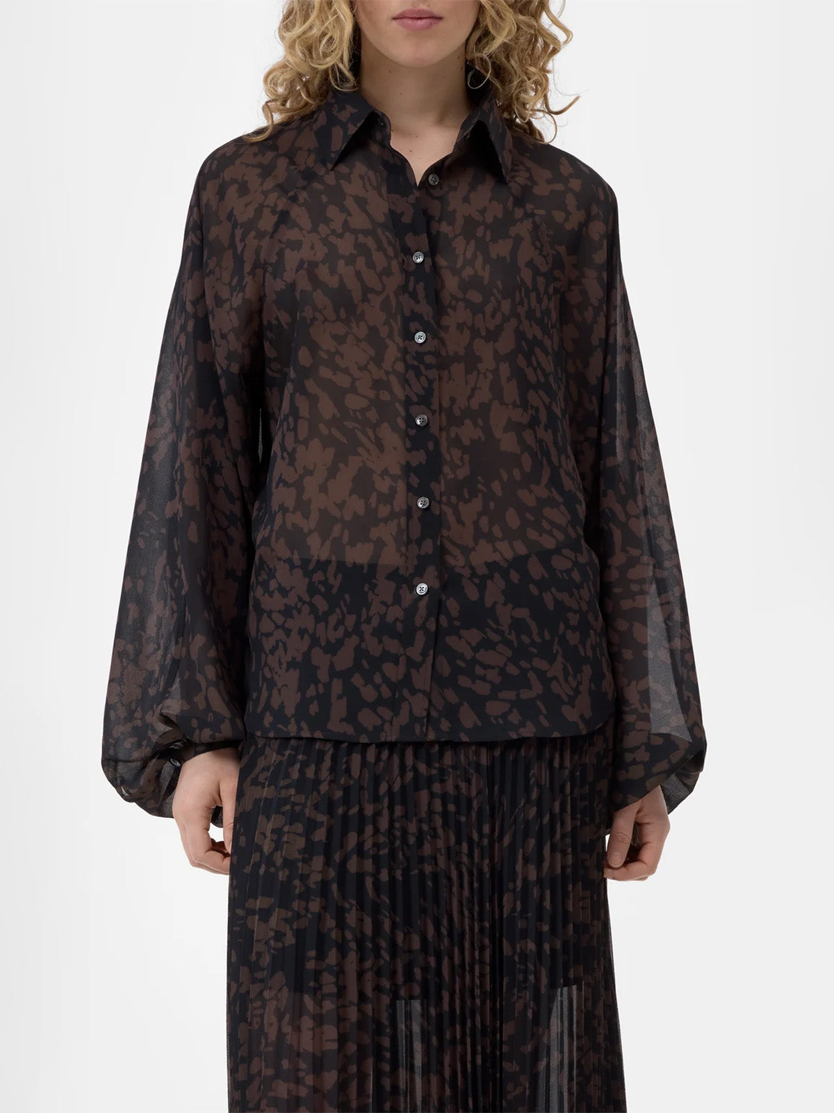 Printed Raglan Blouse