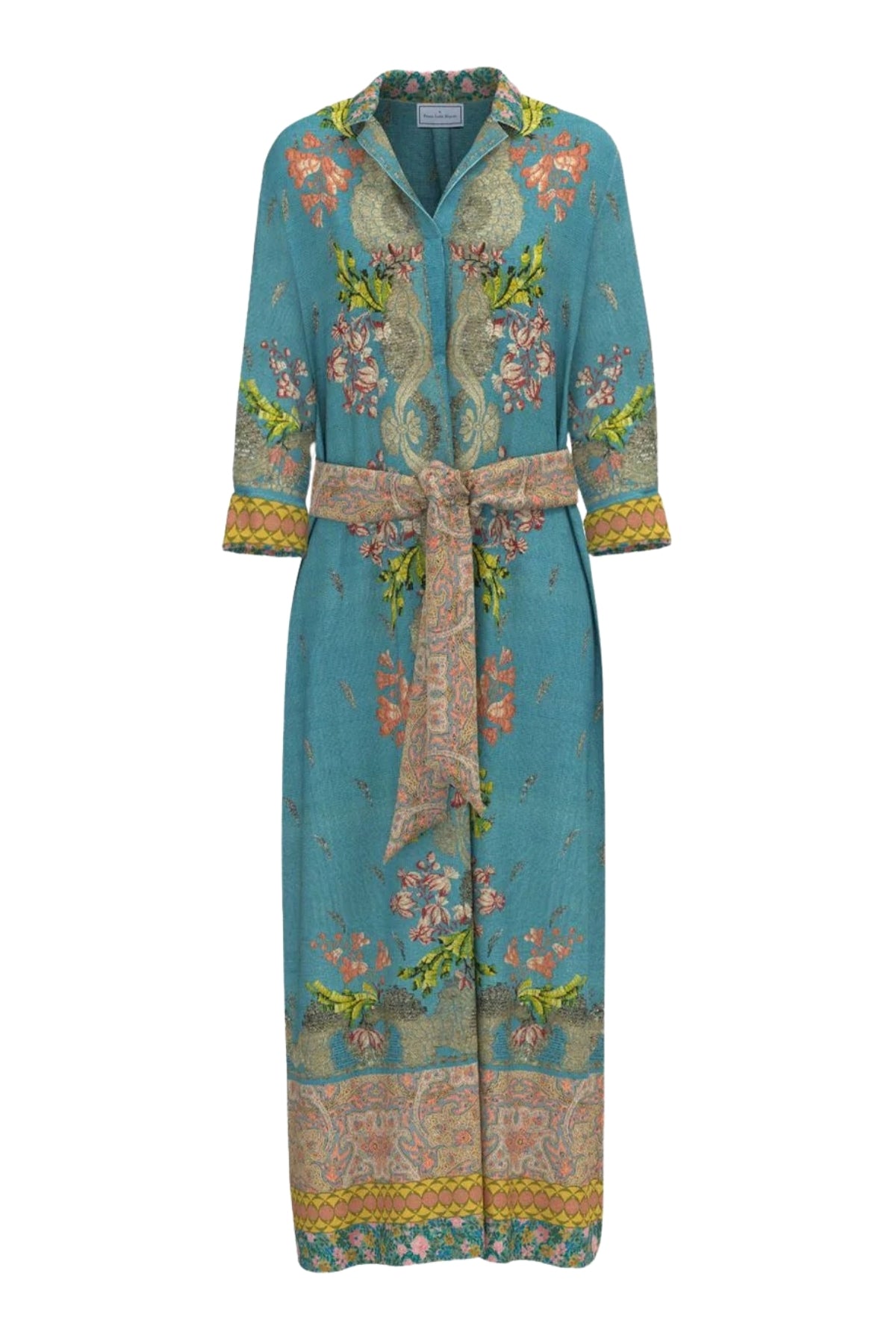 Printed Silk Shirt Dress