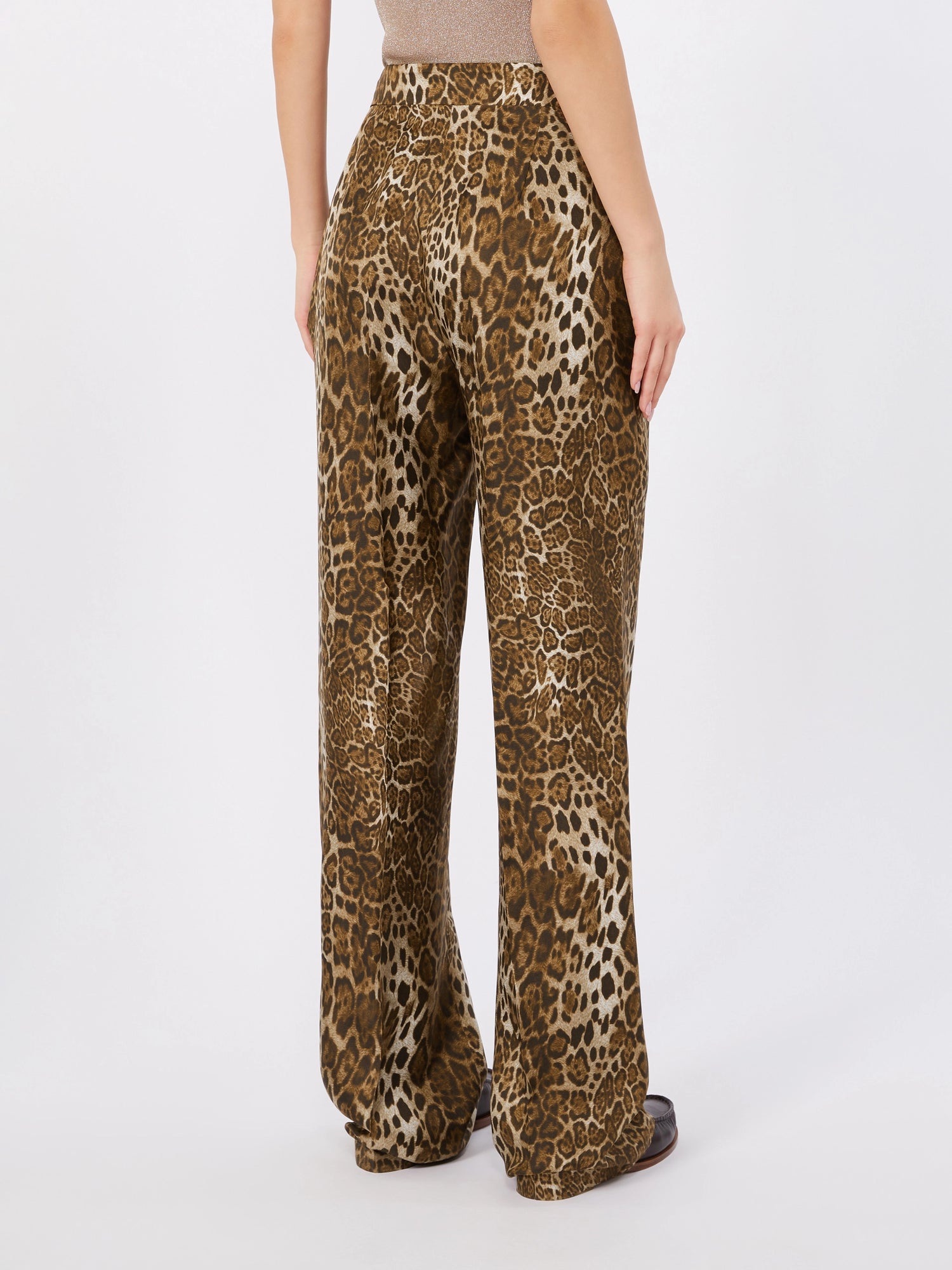 Printed Silk Trousers