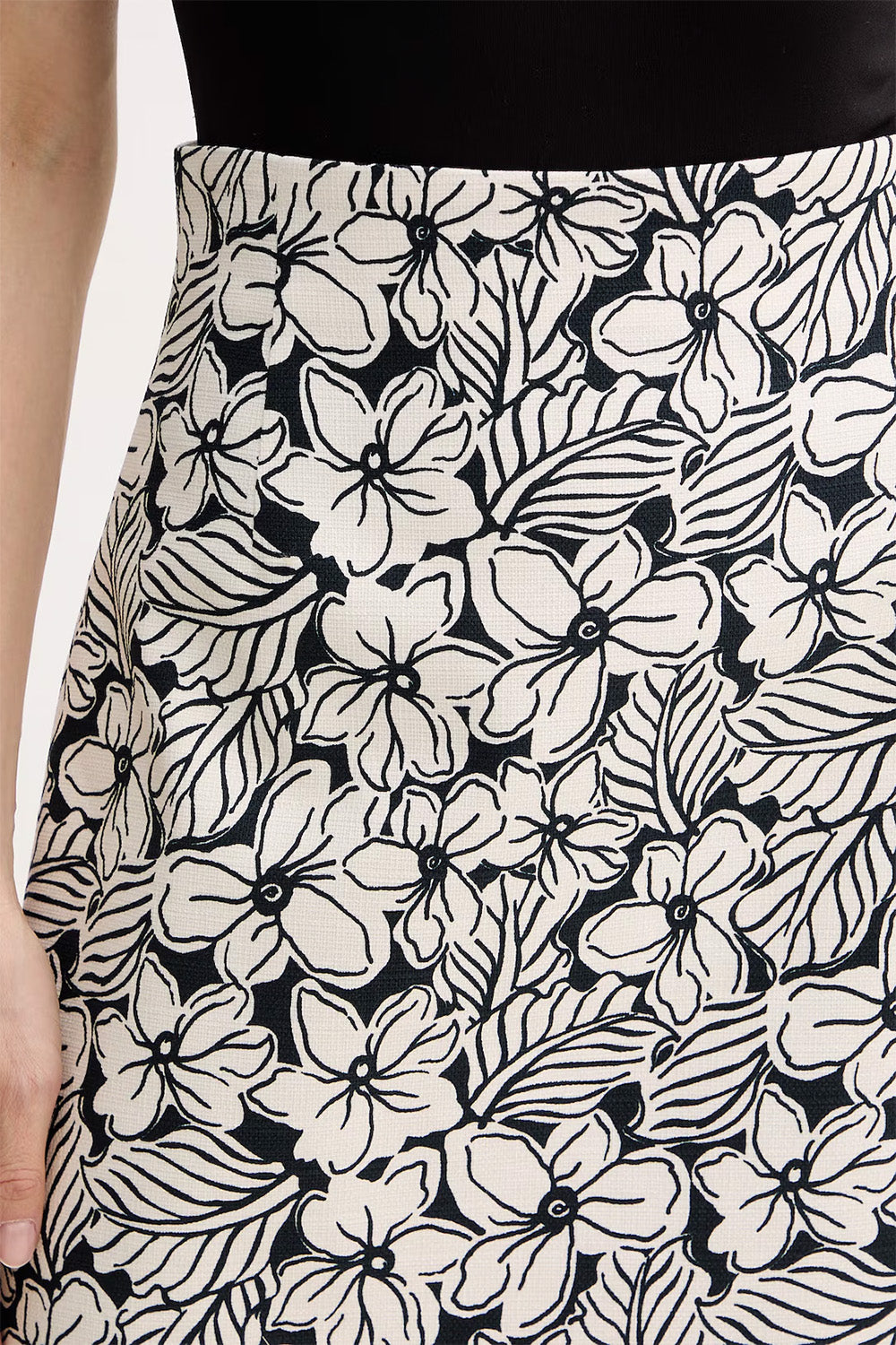 Printed Stretch Cotton Skirt