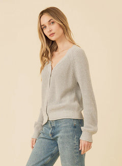 Raleigh Cardigan – Cotton Viscose Chunky Knit Sweater