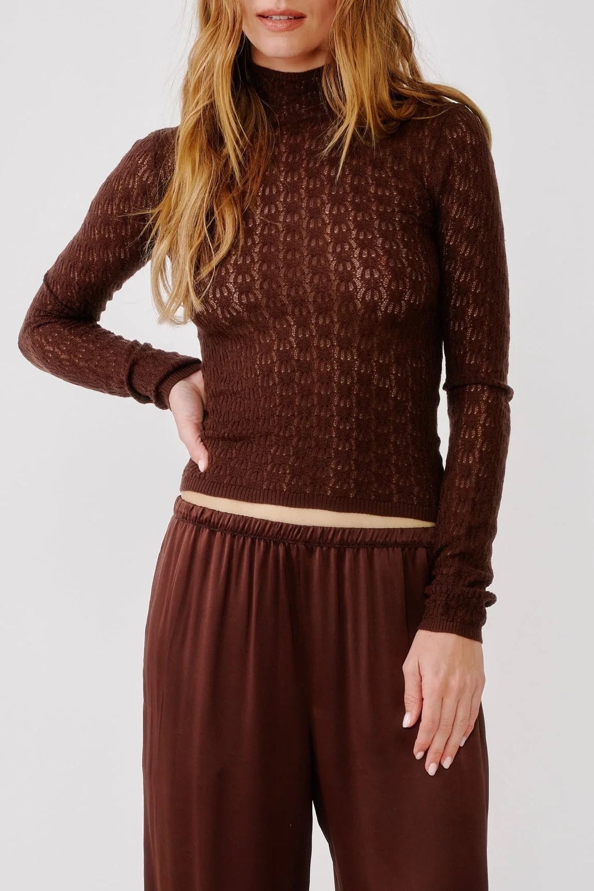 Rhea Mock Neck Sweater