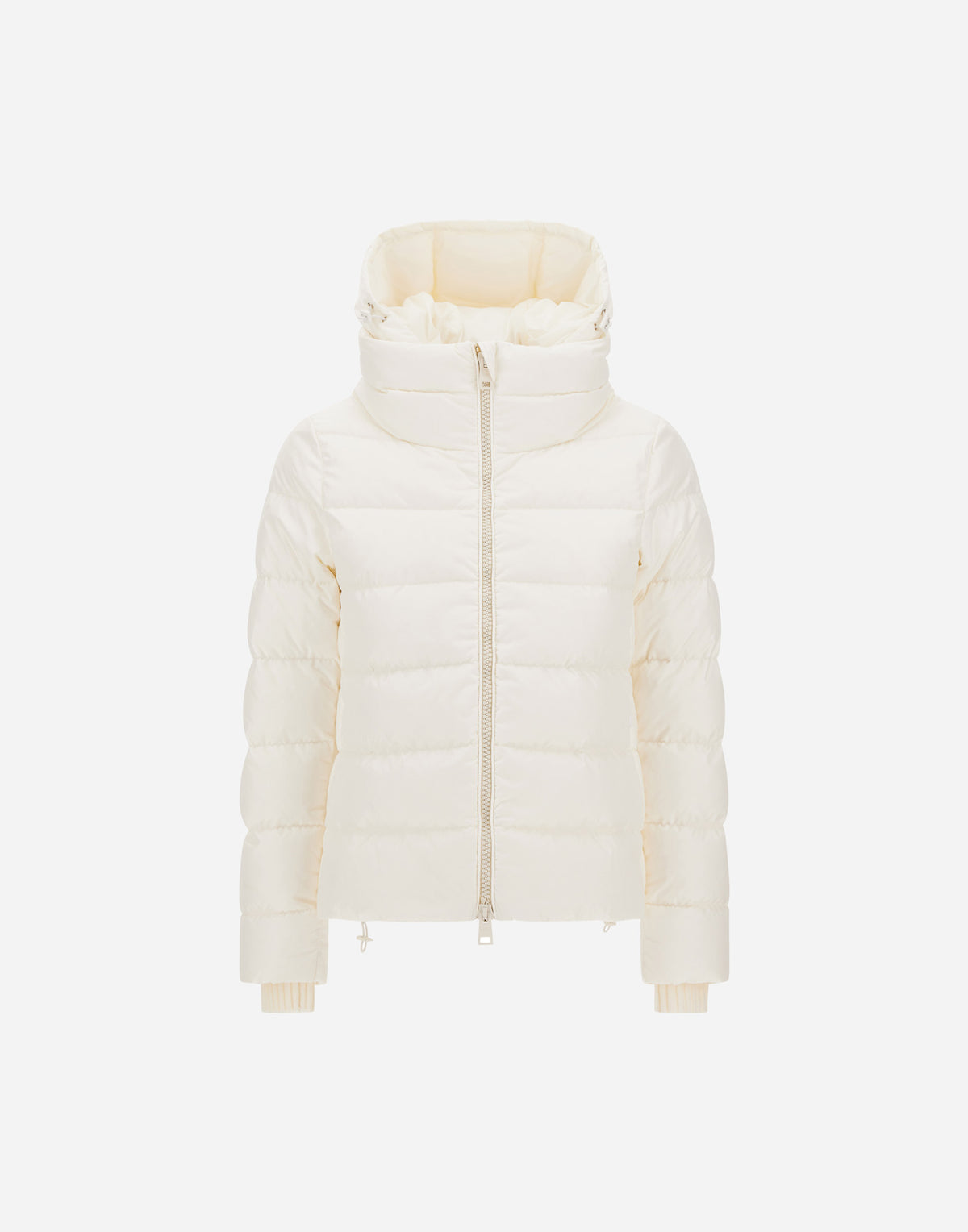 Rib Knit Cuff Technical Puffer