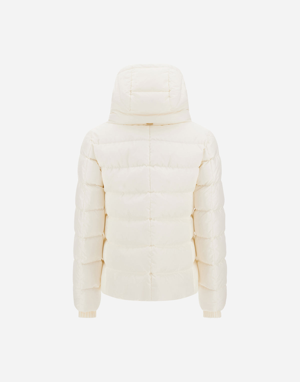 Rib Knit Cuff Technical Puffer