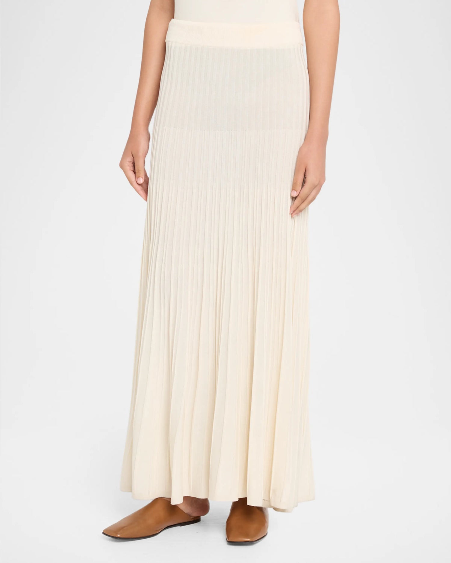 Ribbed Midi Skirt