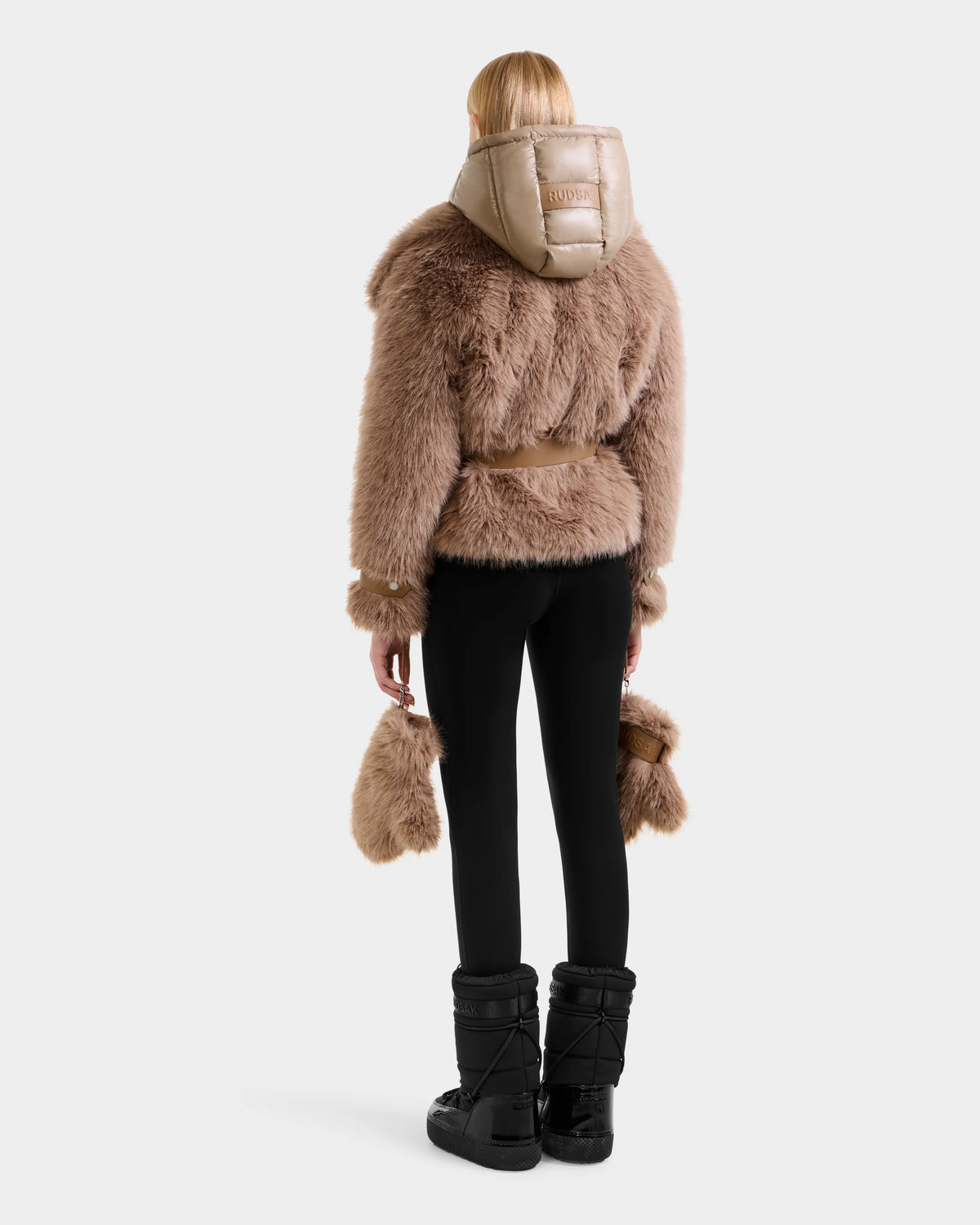 Chloe Faux Fur Coat with Removable Dickie