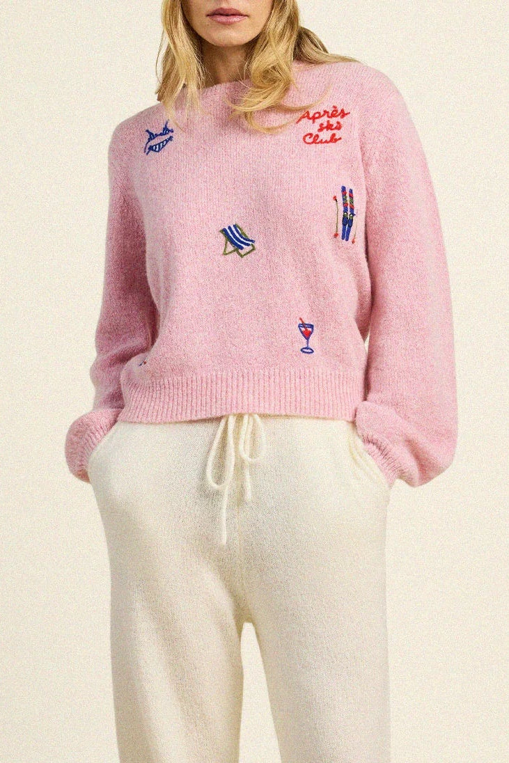 Ryann Pink Ski Party Sweater