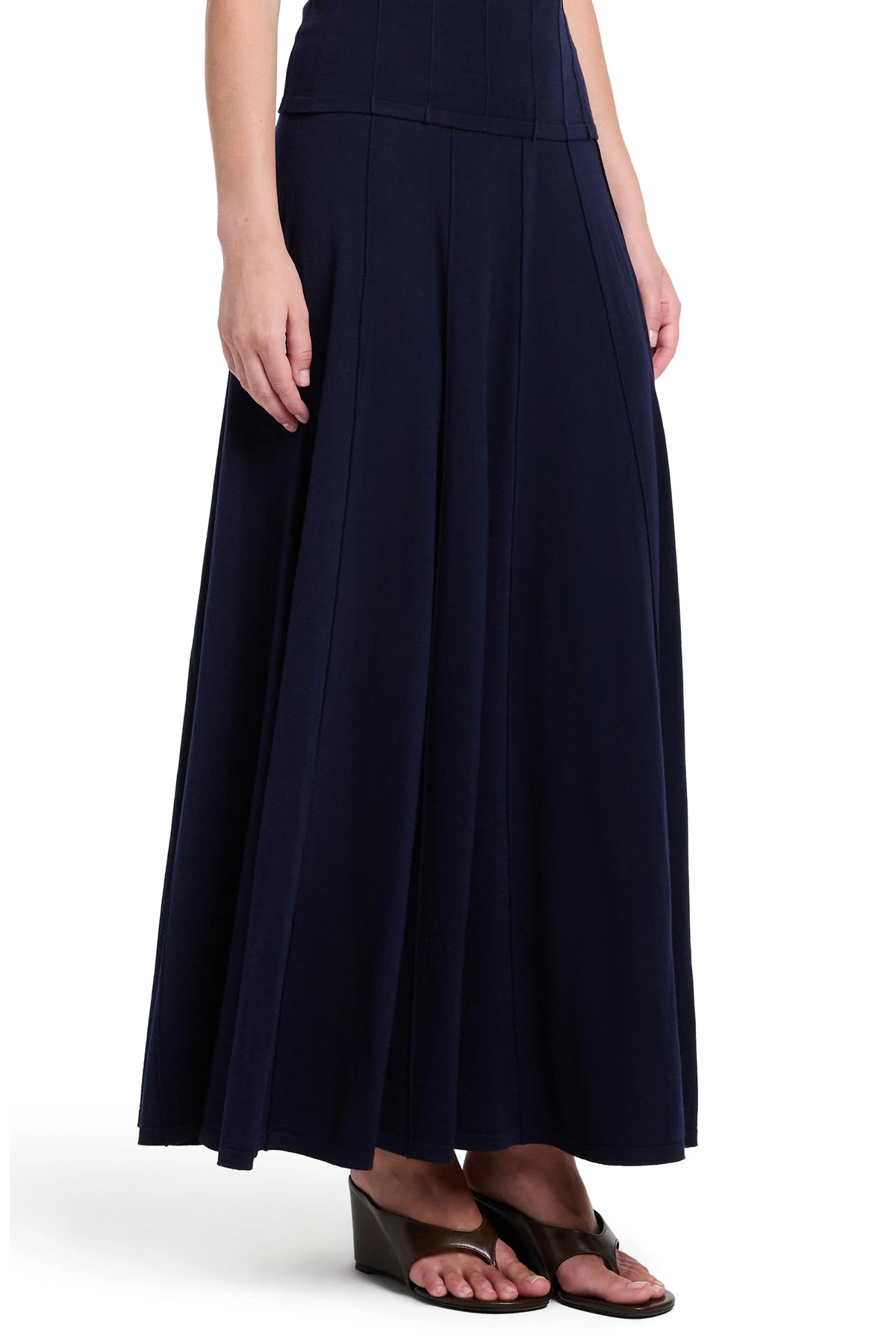 Seamed Maxi Skirt