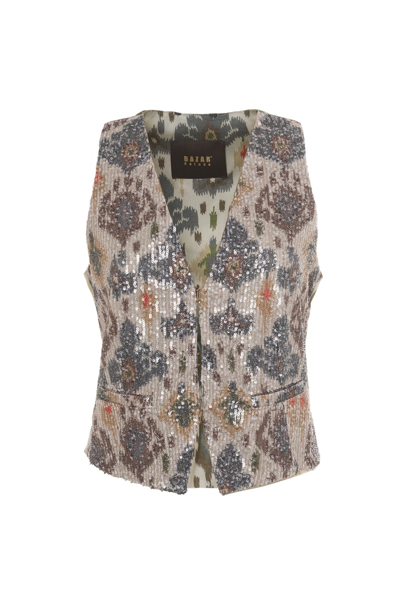 Sequin Print Vest