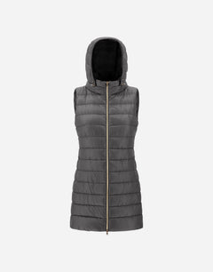 Herno Serena Vest - Grey - flat product shot