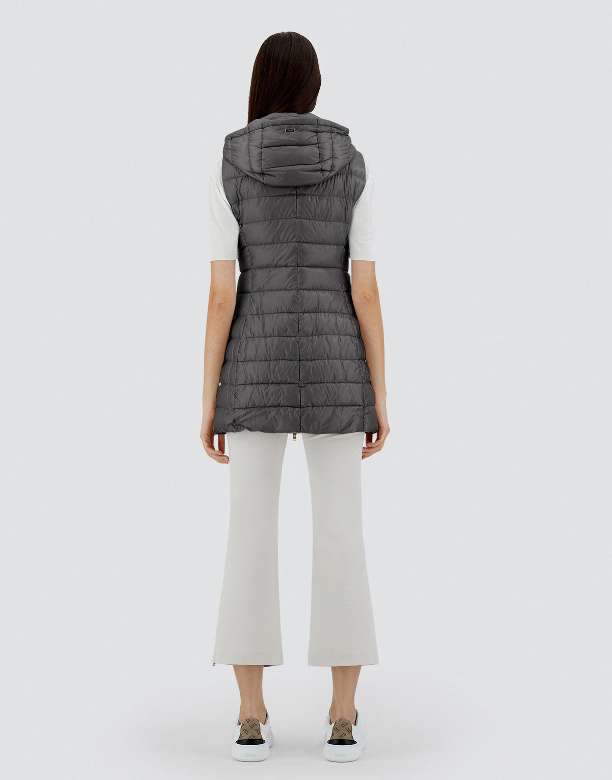 Herno Serena Vest - Grey - detail