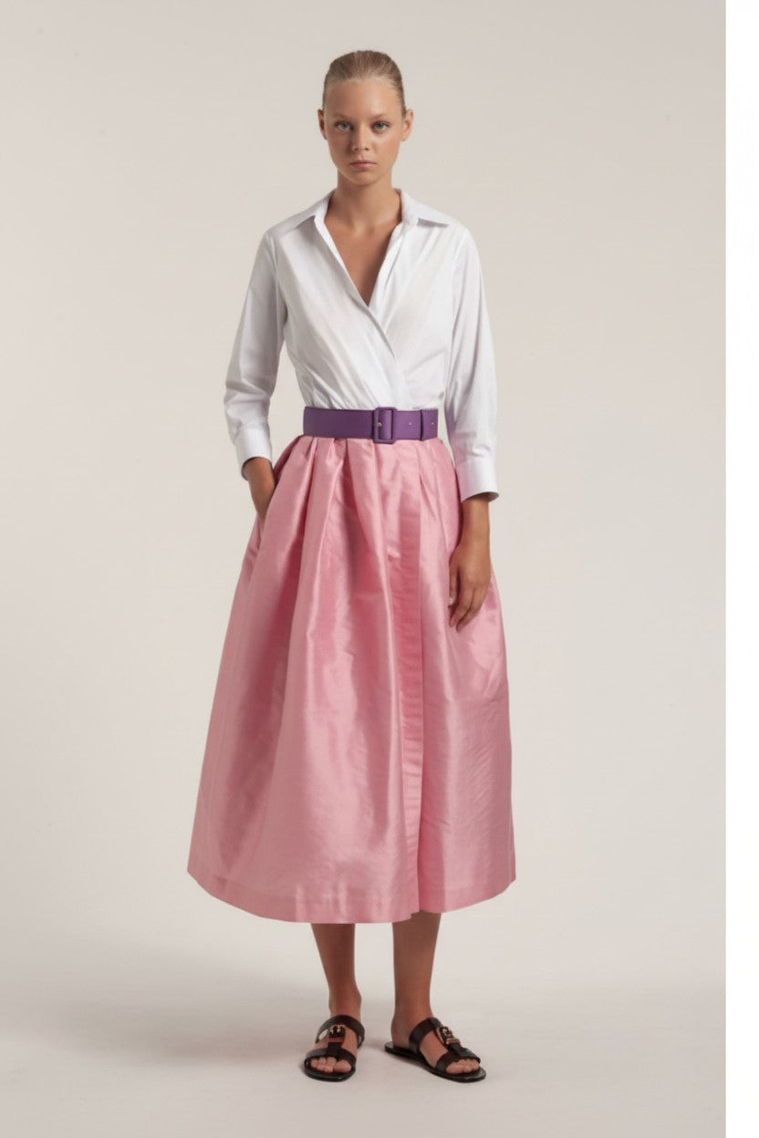 Shantung Midi Dress
