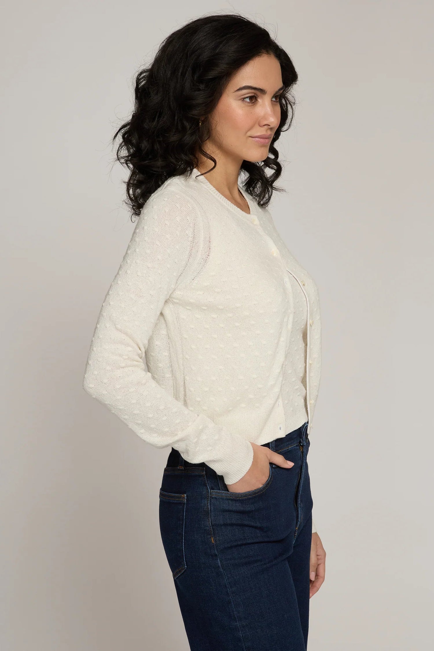 Sheer Dot Cardigan