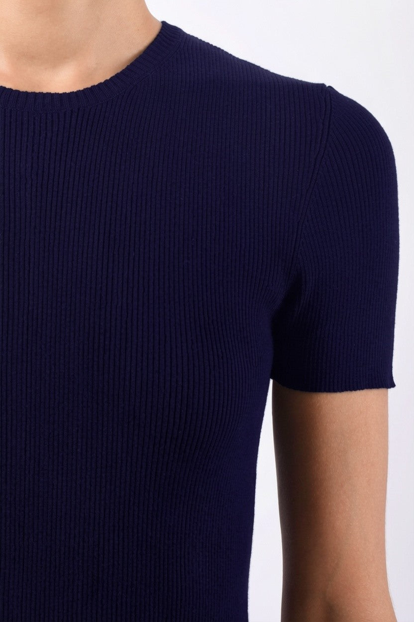 Short Sleeve Crewneck Dress
