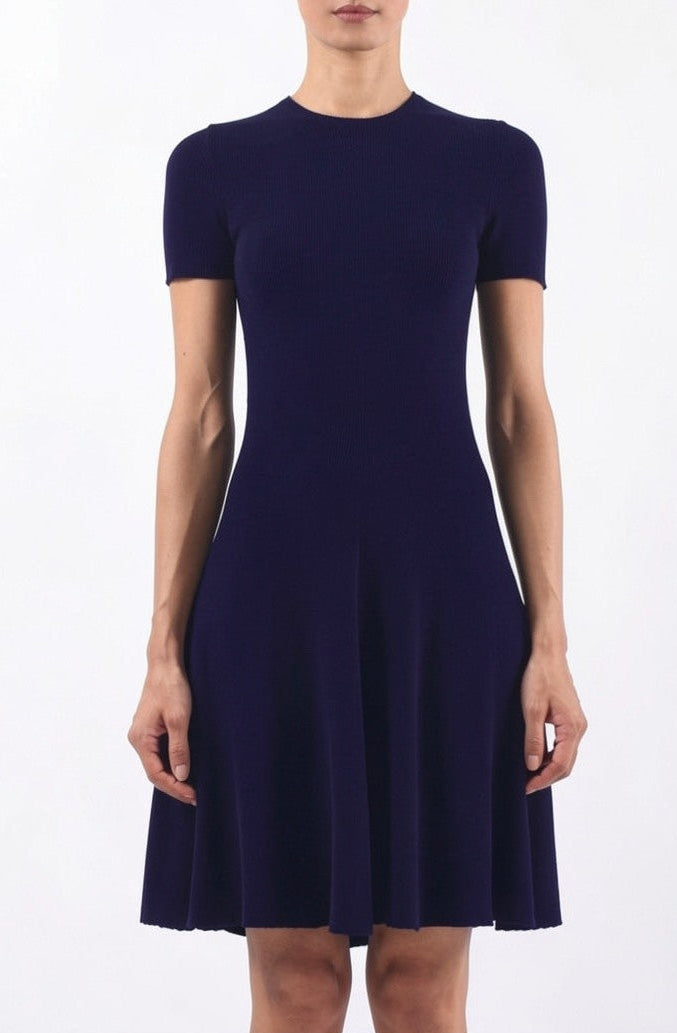 Short Sleeve Crewneck Dress