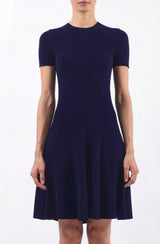 Short Sleeve Crewneck Dress