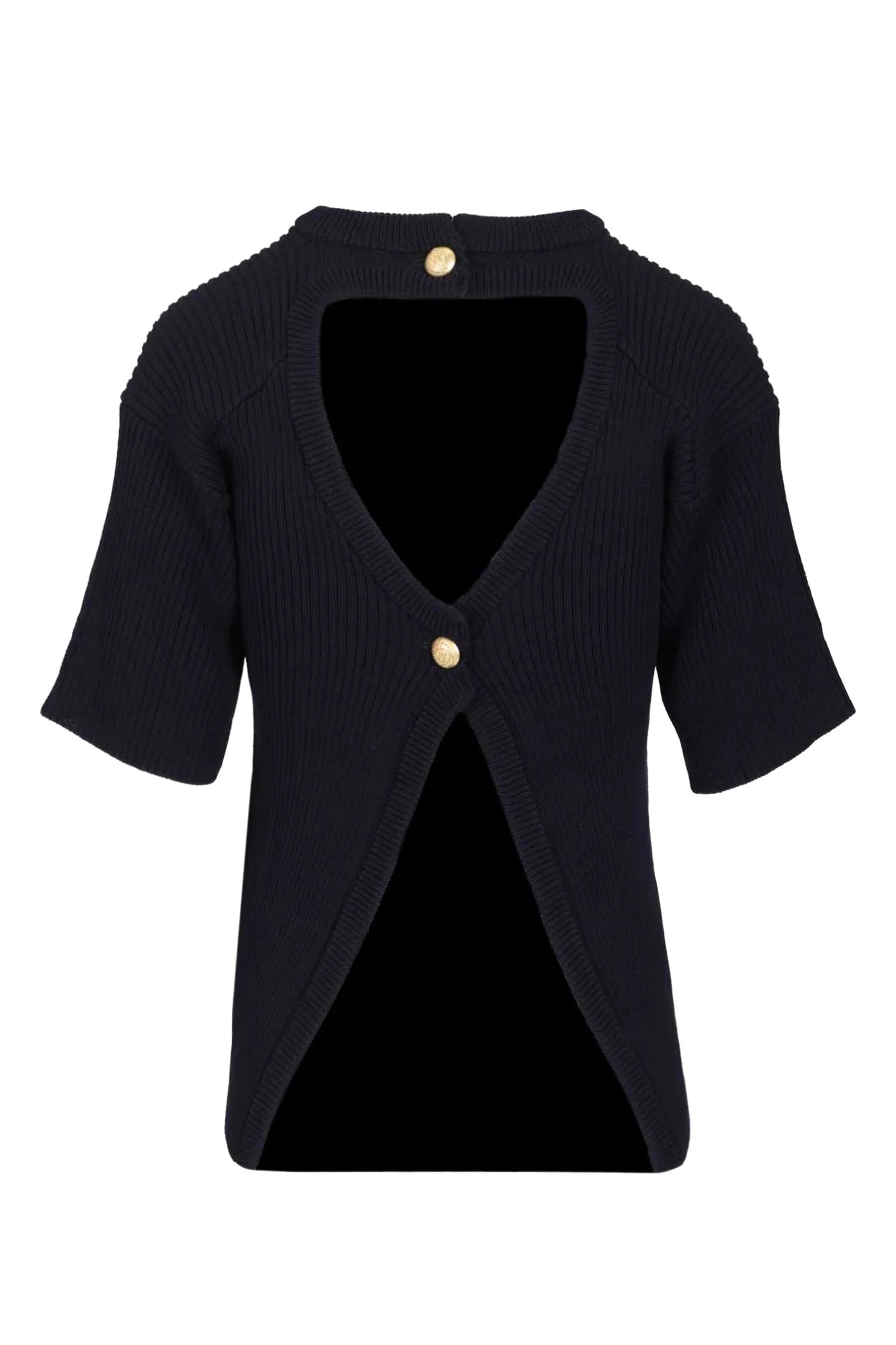 Short Sleeve Crewneck Sweater