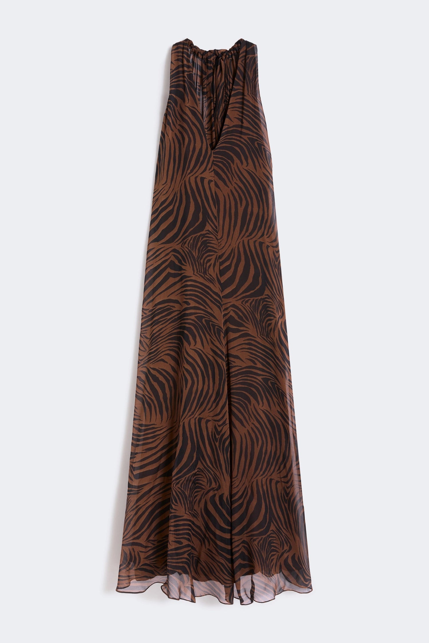 Silk Chiffon Animal Print Dress