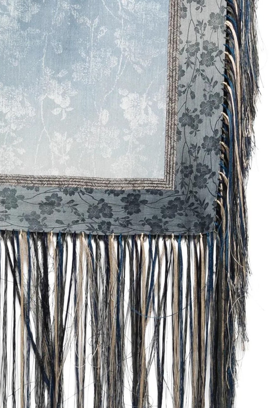 Silk Scarf With Tassels