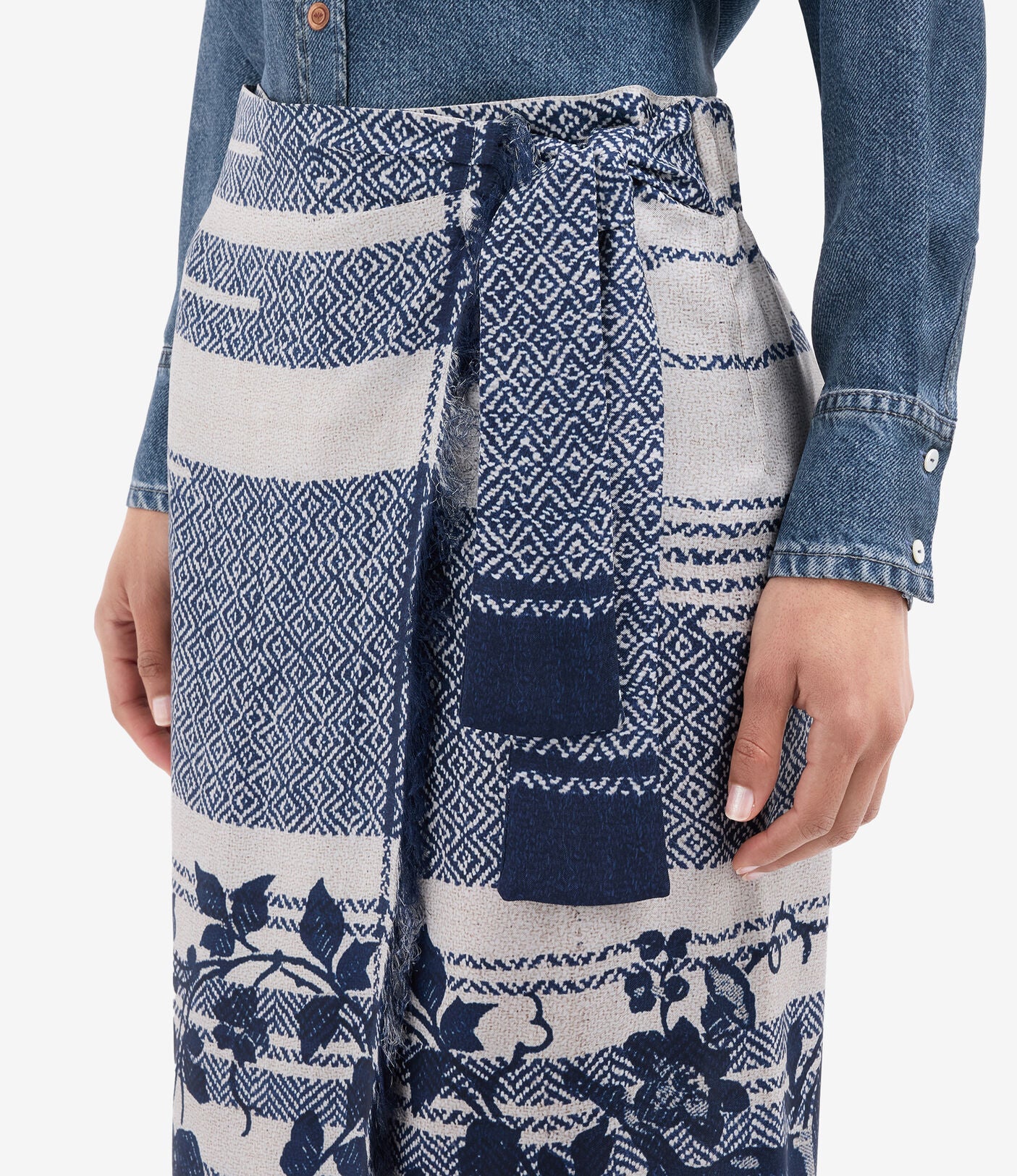 Silk Wrap Skirt