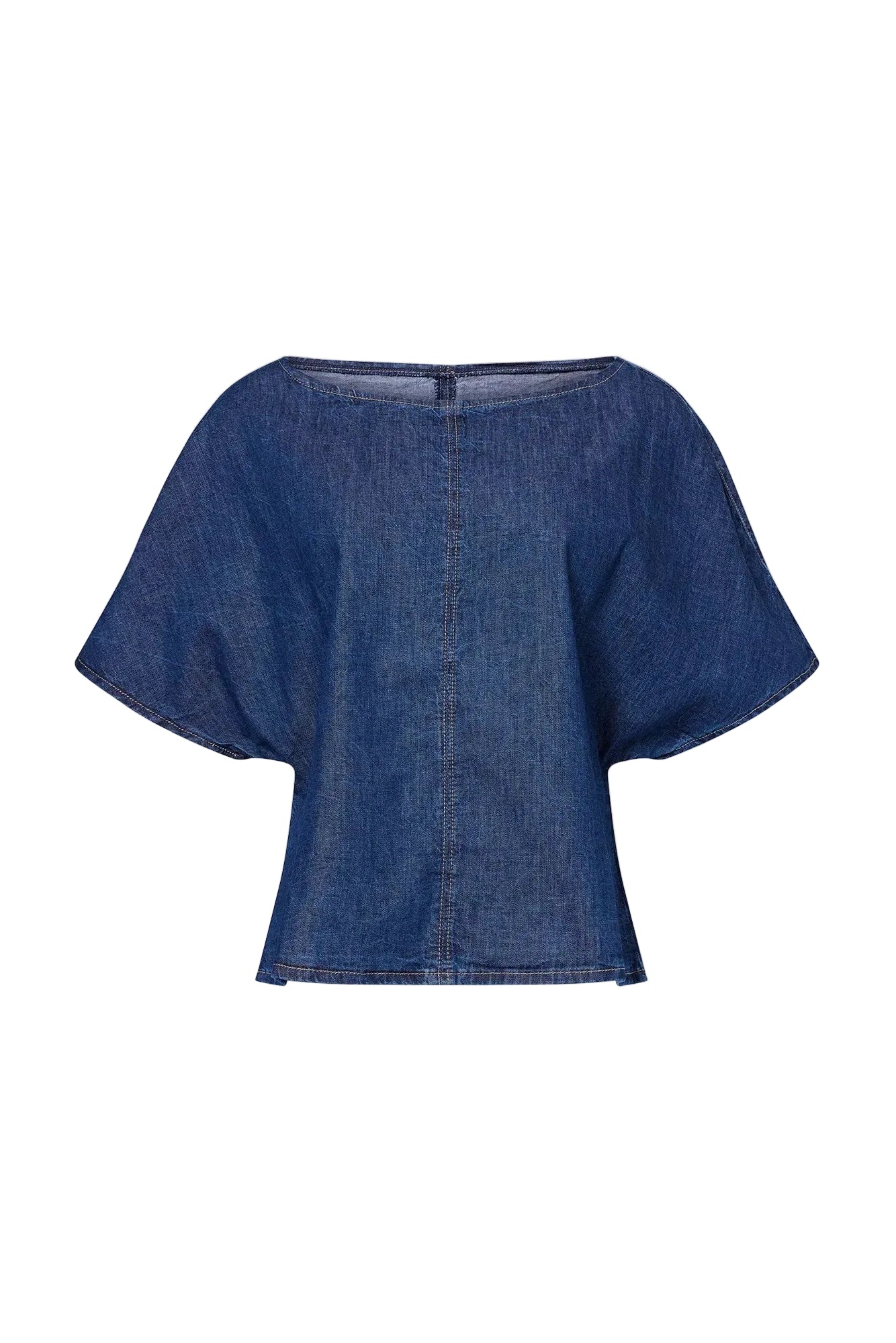 Simple T in Denim Shirting