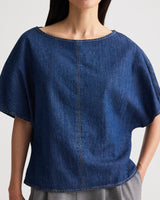 Simple T in Denim Shirting