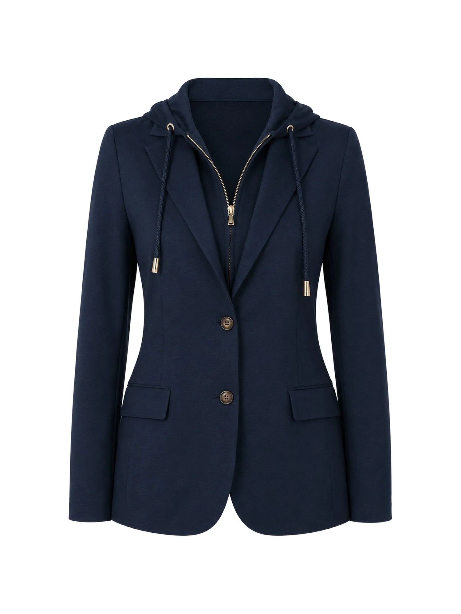 Single Breasted Jacket w/Hood