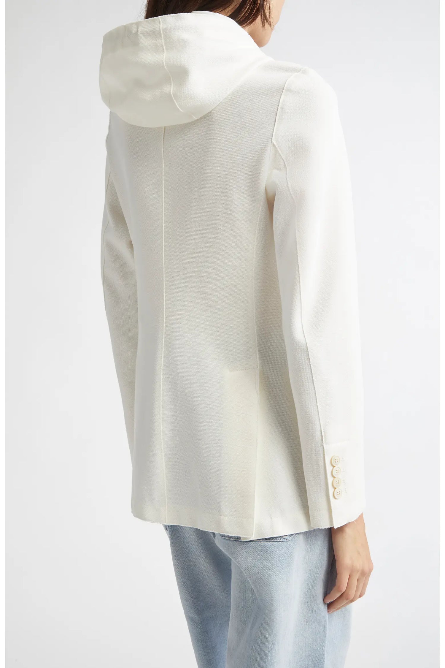 Single Breasted Jacket w/Hood