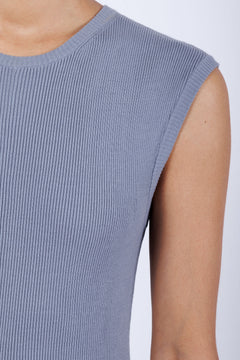 cotton sleeveless crewneck dress 2x1