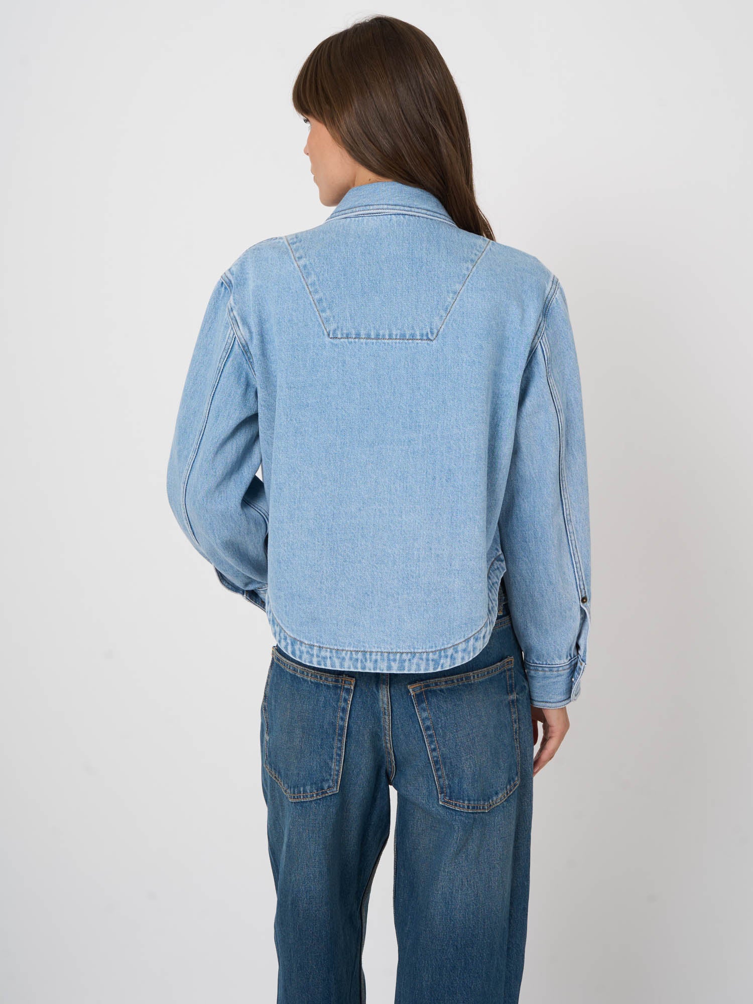 Soft Cropped Denim Jacket