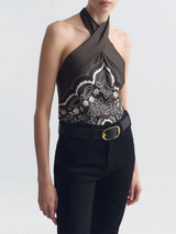 Solal Silk Halterneck Top