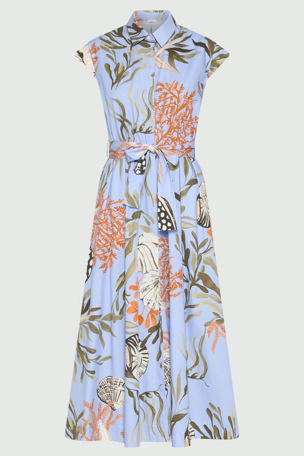 Stretch Cotton Shirt Dress