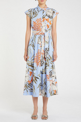 Stretch Cotton Shirt Dress