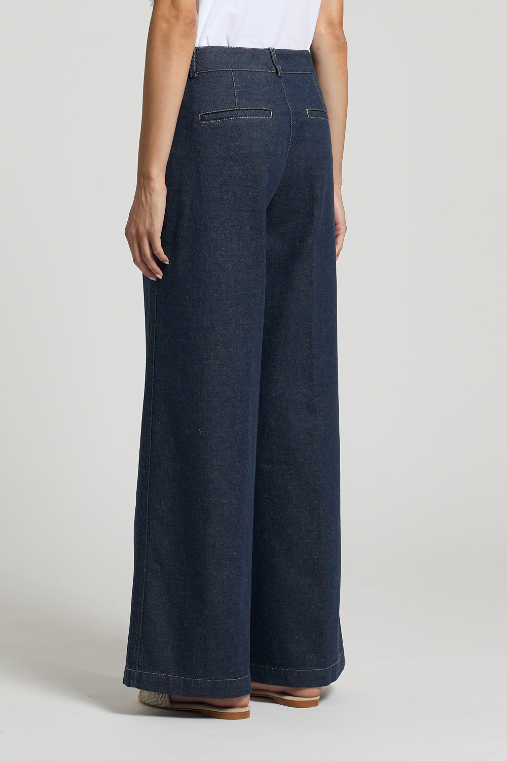 Stretch Twill Denim Pants