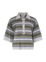 Striped Cashmere Polo