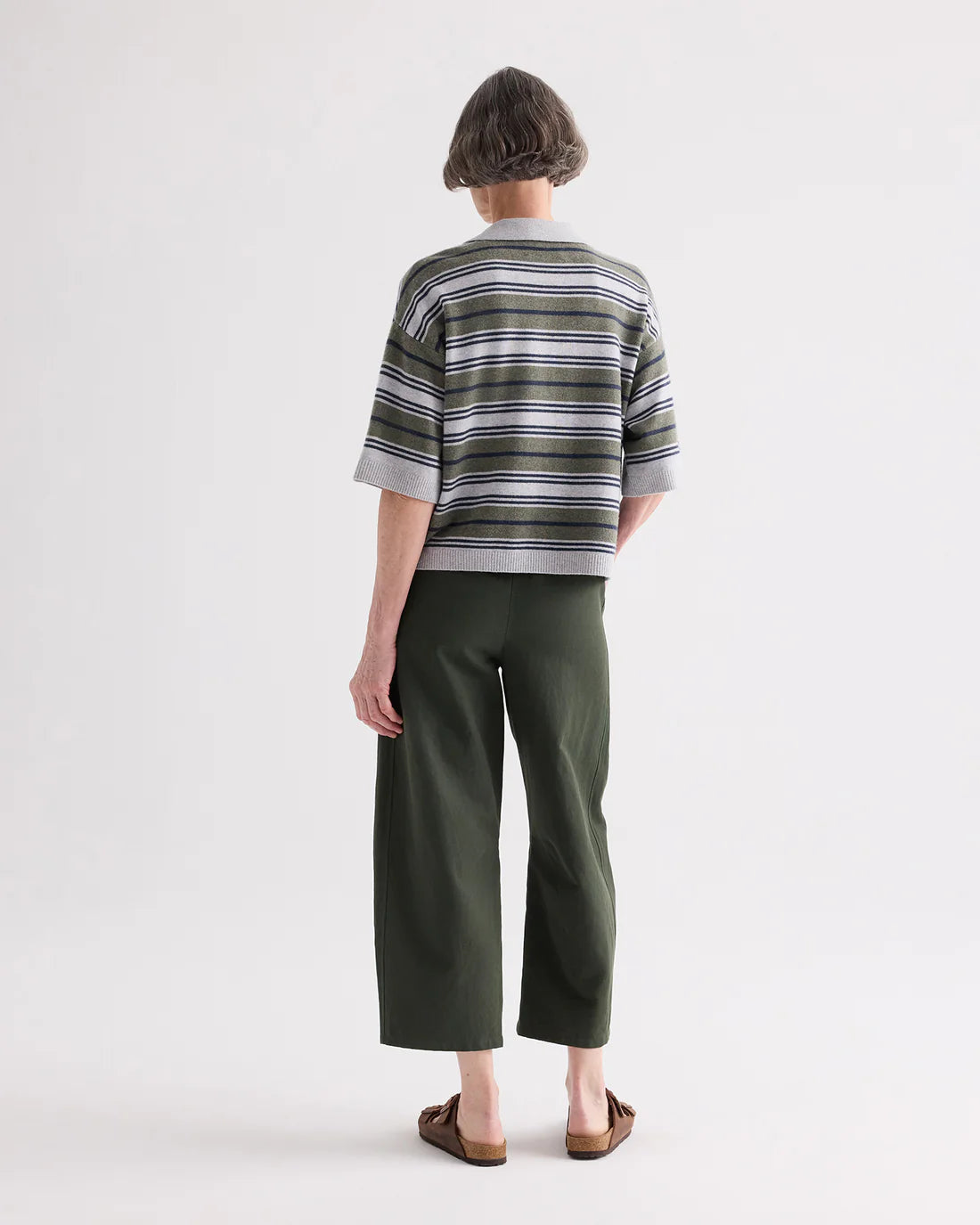 Striped Cashmere Polo