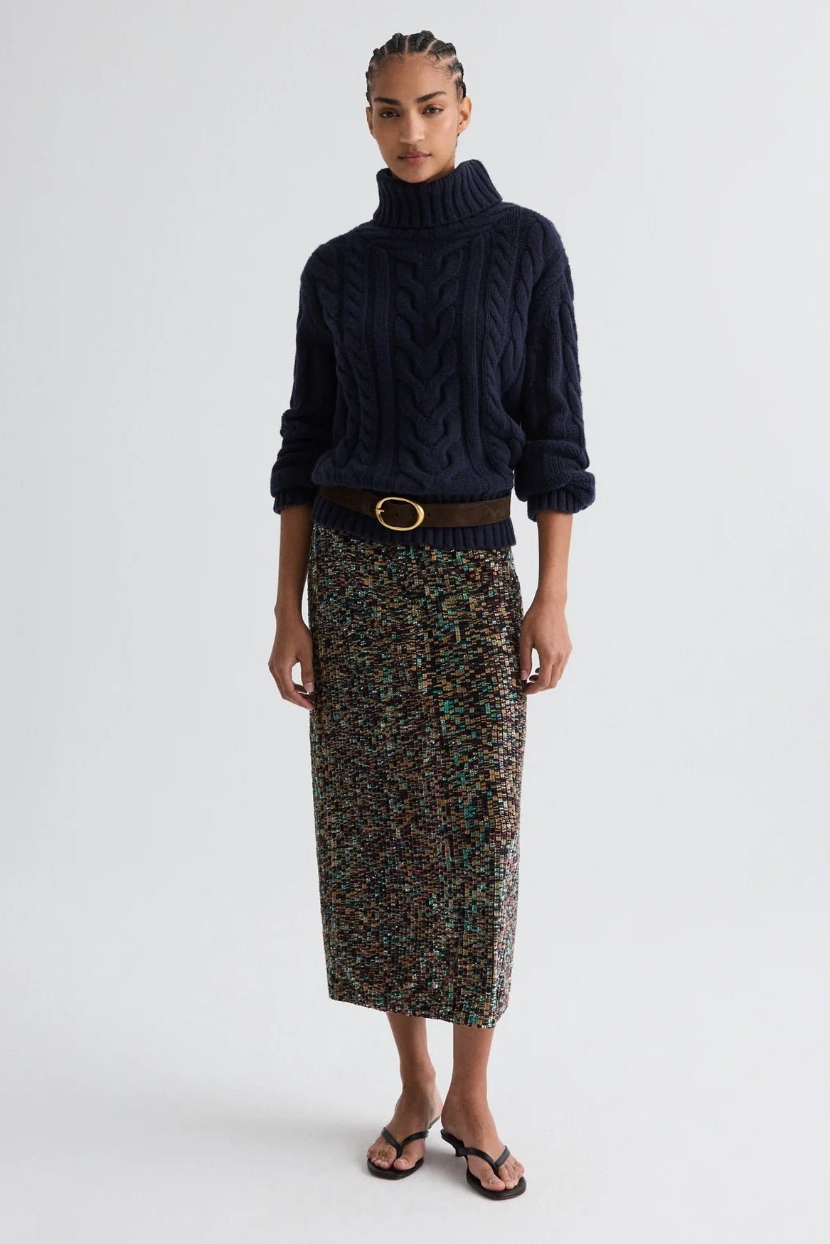 Sylkie Sequin Skirt