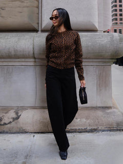 CEDARWOOD/ BLACK LEOPARD