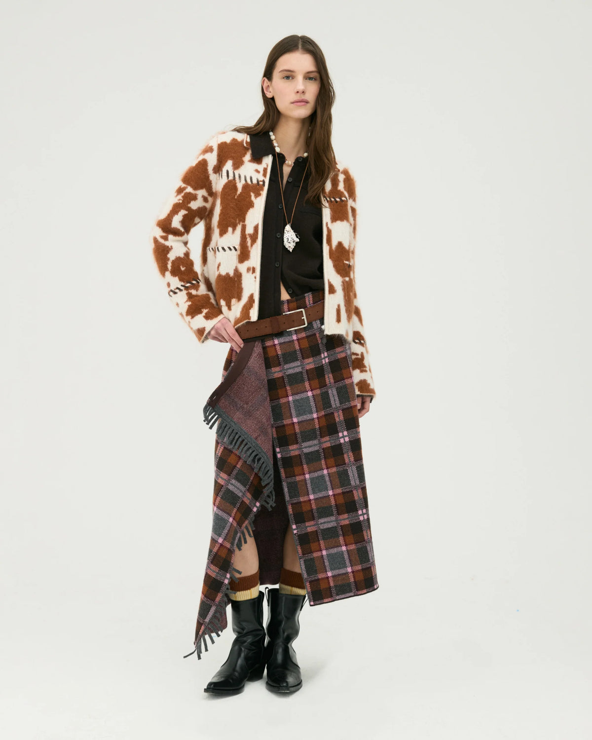 Tartan Wrap Skirt