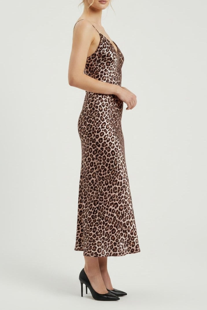 Taylor V-Neck Silk Dress – PANACHE